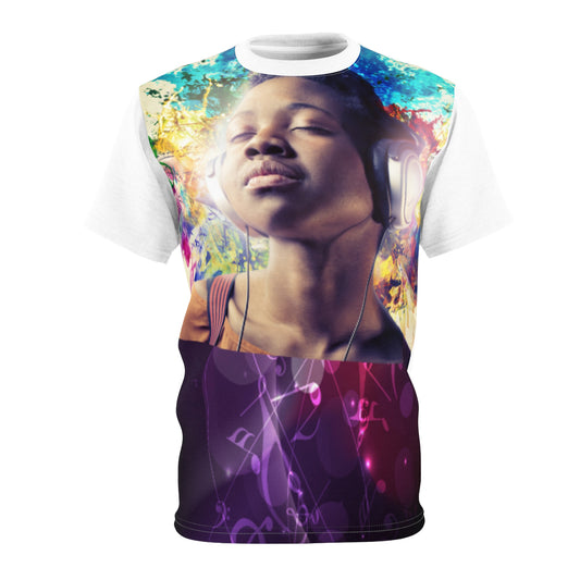 Vibrant Music Vibes Tee - Unisex Cut & Sew Tee, Colorful Graphic T-Shirt, Music Lovers Gift, Festival Apparel, Unique Vintage Style