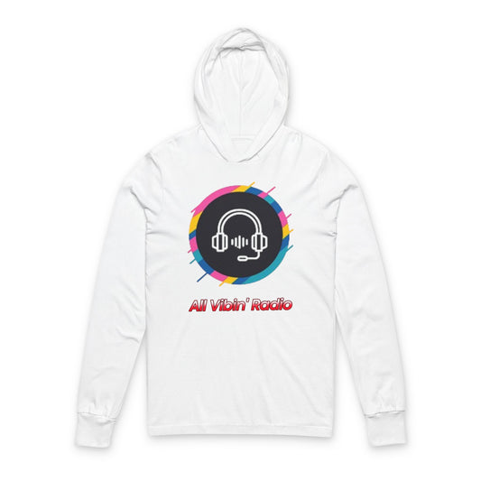All Vibes Radio Unisex Hoodie - Music Lover's Long Sleeve Tee, Gift for Musicians, Casual Wear, Festival Apparel, Radio Enthusiasts