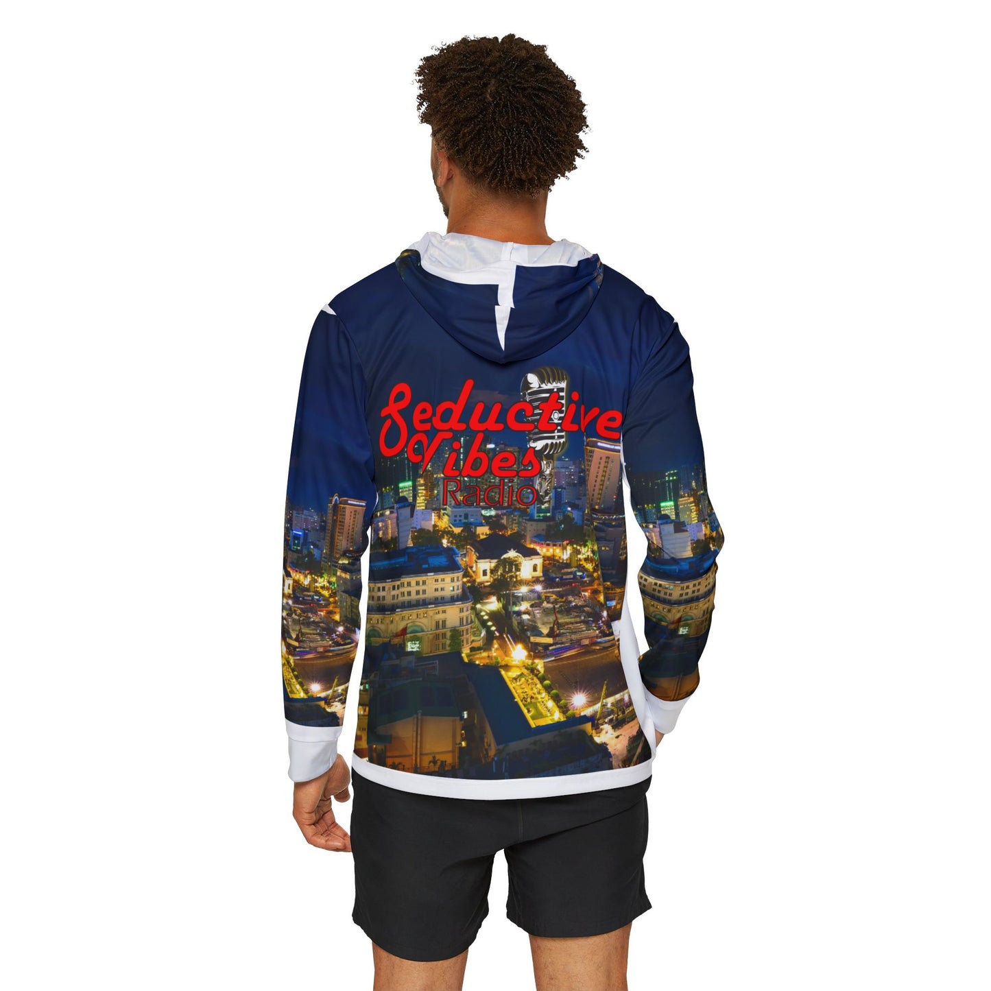 Seductive Vibes Radio Hoodie, Music Lover's Warmup Sweater, Chill Vibe Pullover, Unique Gift for Musicians, Cozy Casual Wear