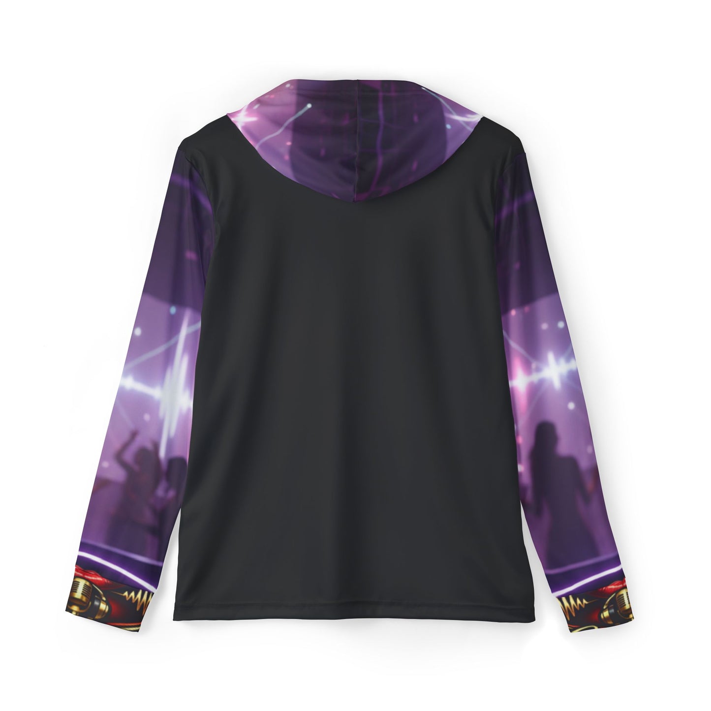 DJ Club Scene Hoodie — Neon Dance Party Warmup Pullover