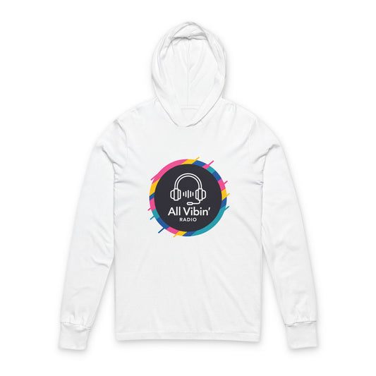 All Vibes Radio Unisex Hoodie - Music Lover's Long Sleeve Tee, Gift for Musicians, Casual Wear, Festival Apparel, Radio Enthusiasts