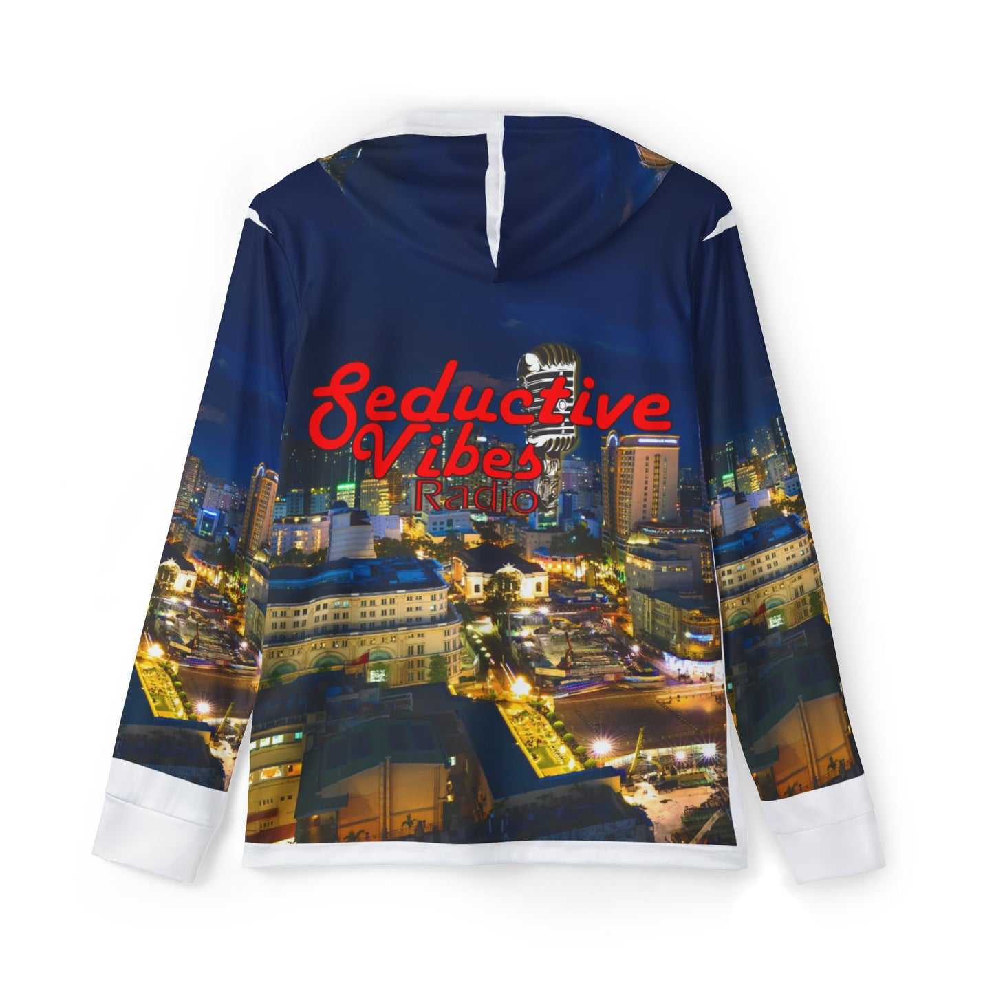 Seductive Vibes Radio Hoodie, Music Lover's Warmup Sweater, Chill Vibe Pullover, Unique Gift for Musicians, Cozy Casual Wear