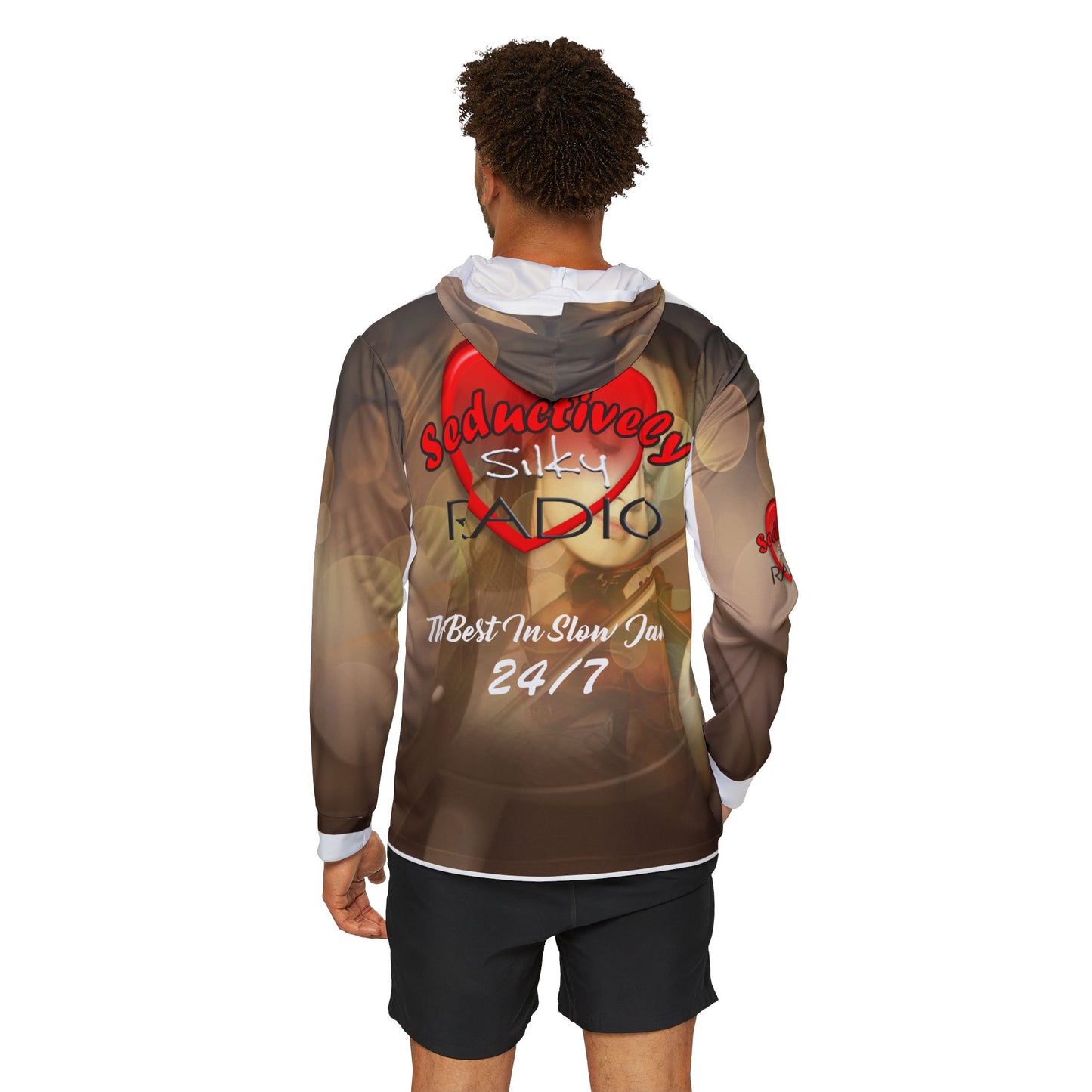 Seductively Silky Radio Hoodie, Music Lover's Warmup Sweater, Chill Vibe Pullover, Unique Gift for Musicians, Cozy Casual Wear