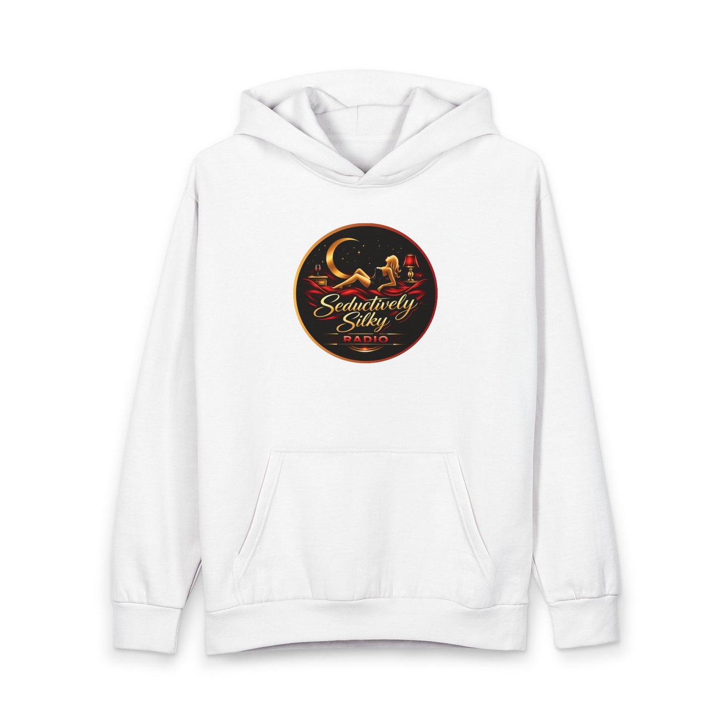 Vintage Moonlit Camp Hoodie — "Seductively Silky" Retro Camping Graphic