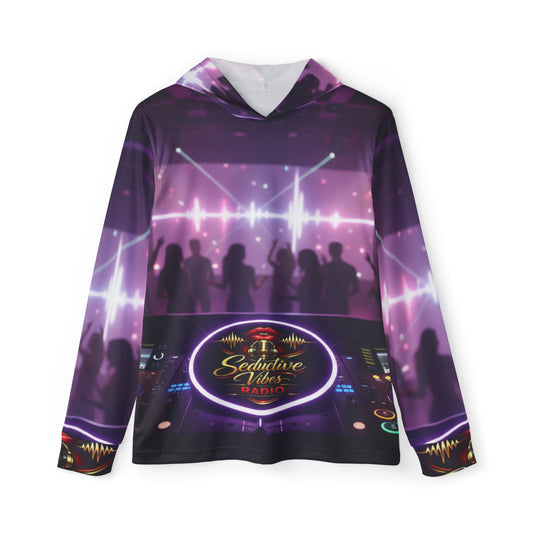 DJ Club Scene Hoodie — Neon Dance Party Warmup Pullover