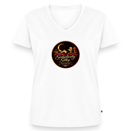 Women's Premium Organic V-Neck T-shirt - white