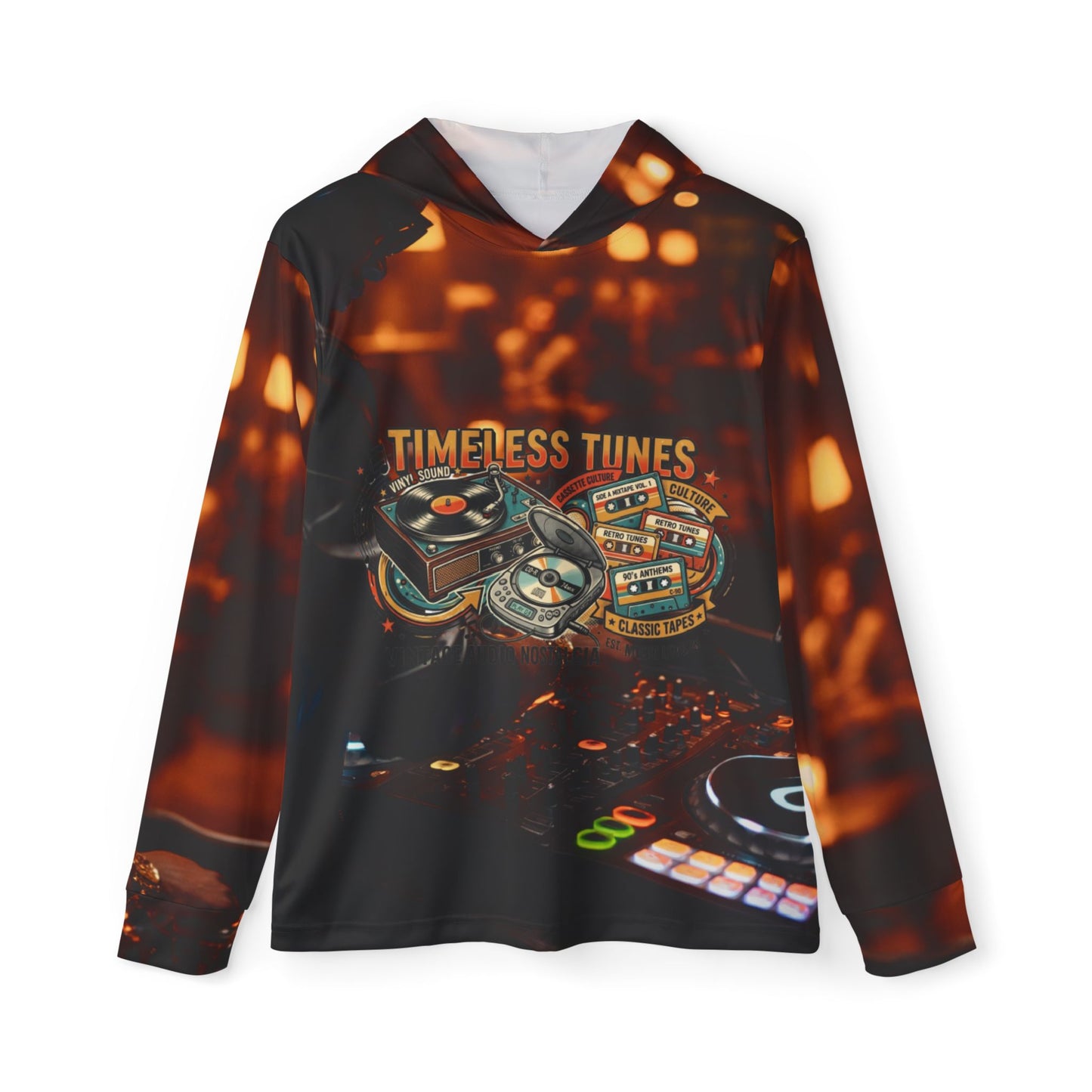 Timeless Tunes DJ Hoodie — Vintage Vinyl Music Warmup Hoodie