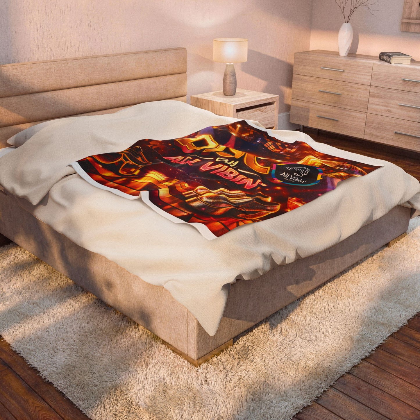 Disco On — Velveteen Plush Blanket | Retro Disco Party Vibes