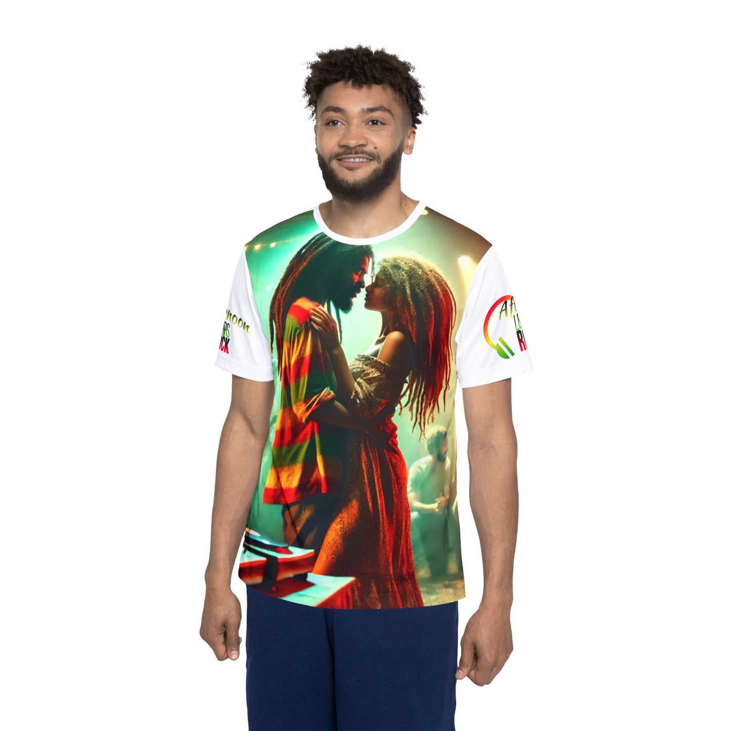Men's Sports Jersey - Seductively Silk Radio, AOP Streetwear Tee for Music Lovers, Unique Gift, Fashionable Jersey, Hip Hop Style