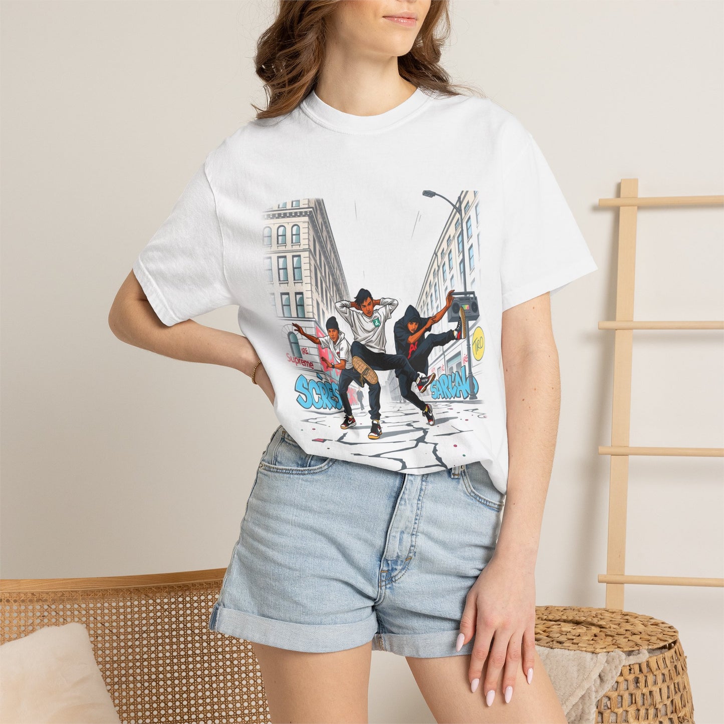 Breakdance Street Art T-Shirt — Urban Hip Hop Graphic Tee