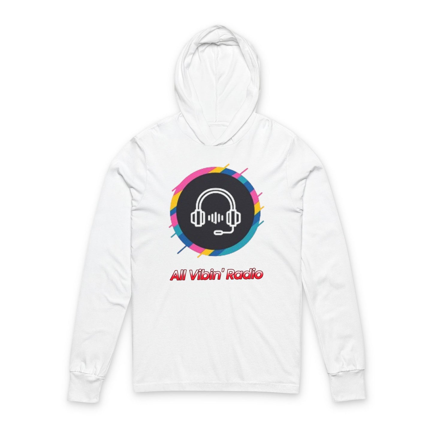 All Vibes Radio Unisex Hoodie - Music Lover's Long Sleeve Tee, Gift for Musicians, Casual Wear, Festival Apparel, Radio Enthusiasts