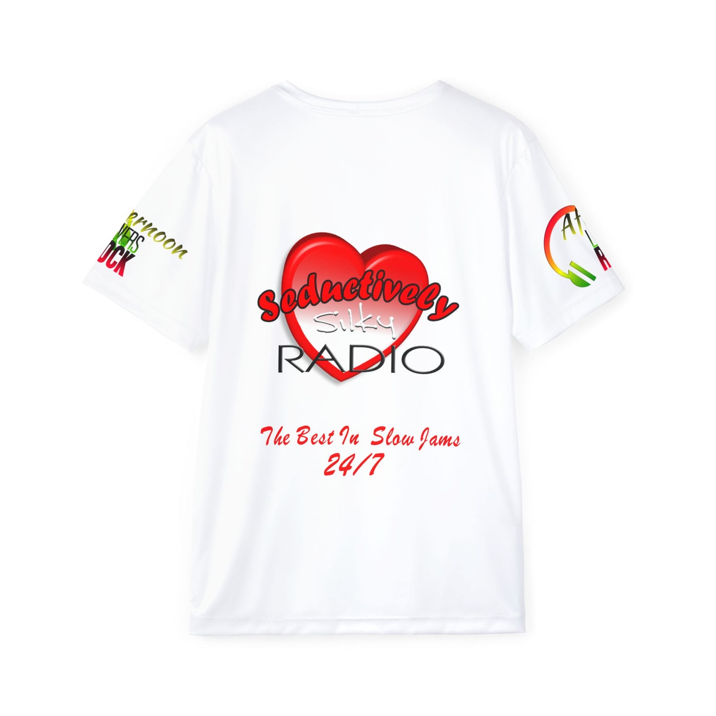 Men's Sports Jersey - Seductively Silk Radio, AOP Streetwear Tee for Music Lovers, Unique Gift, Fashionable Jersey, Hip Hop Style